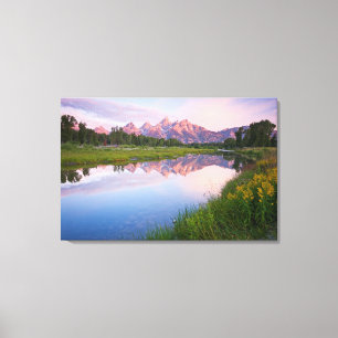 Schwabacher Landing Sunrise Canvastryck