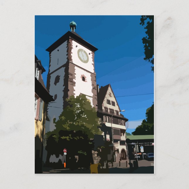 Schwabentor Freiburg Vykort (Framsida)