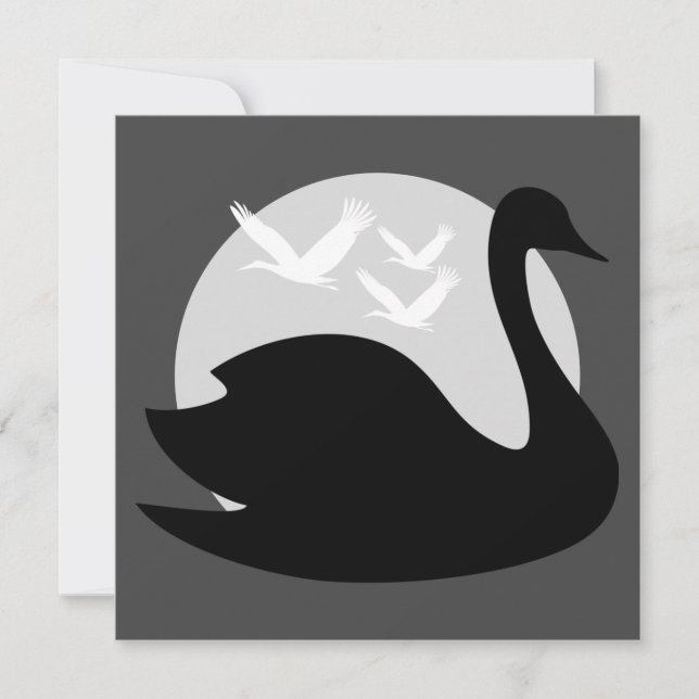 Schwanz-Risiko für Schwarzen Inbjudningar (Framsida)