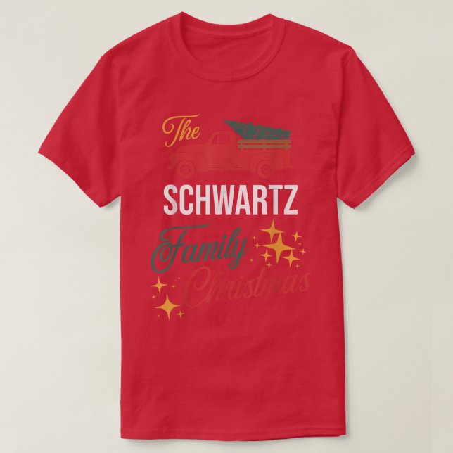 Schwartz-familjens julmatchning Pajamas Gro T Shirt (Design framsida)