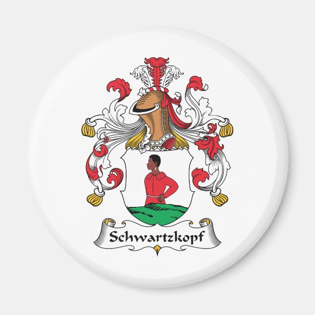 Schwartzkopf Family Crest Magnet (Framsidan)