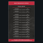 Schwarz, Rot Flygblad<br><div class="desc">Flyer i Schwarz Rot,  gut geeignet für Restaurants,  Essen-Lieferservice. Editieren Sie ihr Produkt einfach in dem Sie ihren Text eingeben. Sie können die Schriftart,  Farbe und die Position individuell durch "weitere Personalisierung" auswählen.</div>