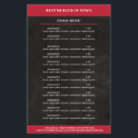 Schwarz, Rot Flygblad<br><div class="desc">Flyer i Schwarz Rot,  gut geeignet für Restaurants,  Essen-Lieferservice. Editieren Sie ihr Produkt einfach in dem Sie ihren Text eingeben. Sie können die Schriftart,  Farbe und die Position individuell durch "weitere Personalisierung" auswählen.</div>