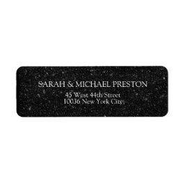 Schwarz Weiß Struktur Adressaufkleber Returadress Etikett