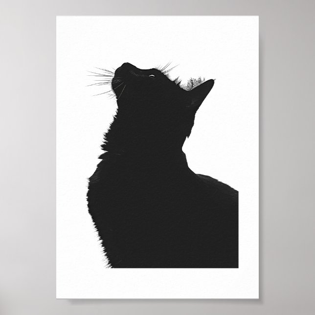 Schwarze Katze Poster (Framsidan)