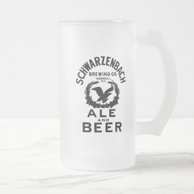 Schwarzenbach Brewing Co. Frosted Glass Mugg (Höger)