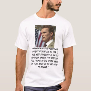Schwarzenegger "mitt förhållande som ska drivas tee shirt