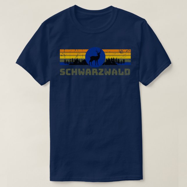 Schwarzwald BadenWrttemberg Wald Reh Natur T Shirt (Design framsida)