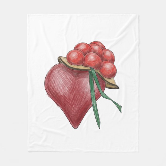 Schwarzwaldliebe Fleecefilt (Framsidan)