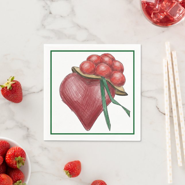 Schwarzwaldliebe Pappersservett (Insitu)