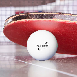 Schwarzweiss personalisiert pingisboll
