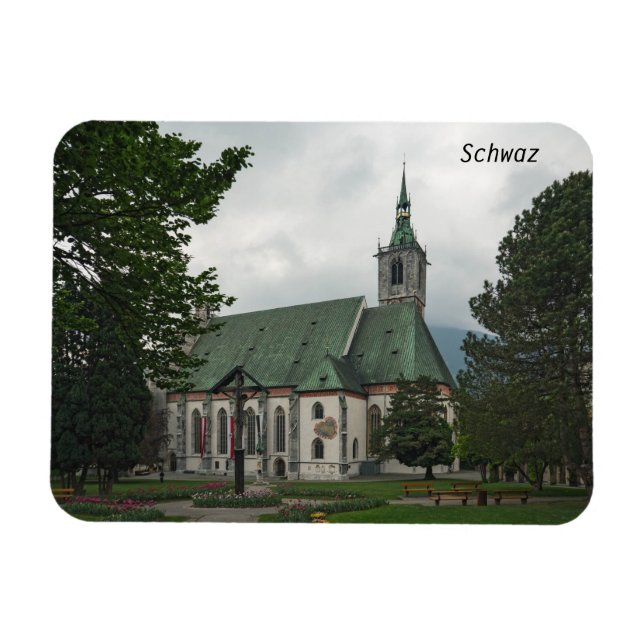 Schwaz kyrka magnet (Horisontell)