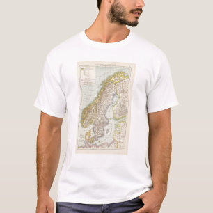 Schweden Norwegen - sverige och norgekarta Tee Shirt