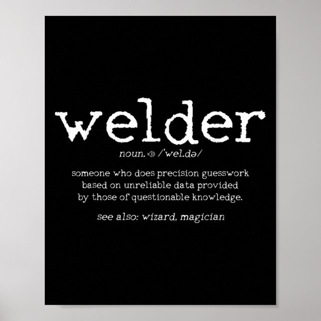 Schweier Geschenke Manar Funny Welder Quote Tank t Poster (Framsidan)
