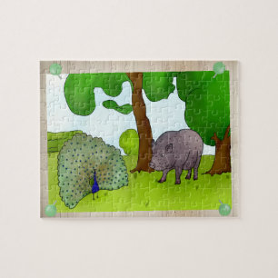 Schwein und Pfau Pussel
