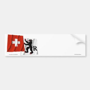 Schweitz & Appenzell-Ausserrhoden som vinkar Bildekal