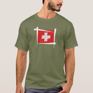 Schweitz borstar flagga tröja