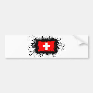 Schweitz flagga bildekal