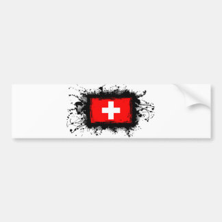 Schweitz flagga bildekal