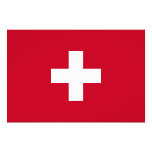 Schweitz flagga fototryck