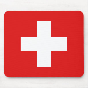 Schweitz flagga Mousepad Musmatta