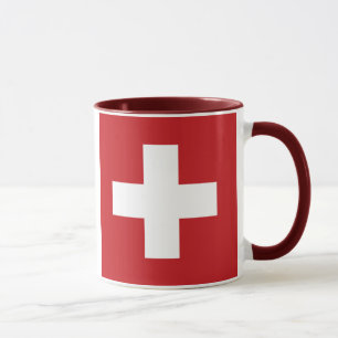 Schweitz flagga mugg