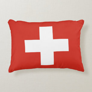 Schweitz flagga prydnadskudde