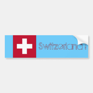 Schweitz flagga - schweizisk bildekal