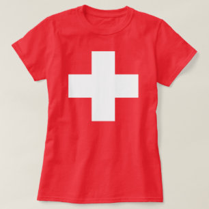 Schweitz flagga t-shirt