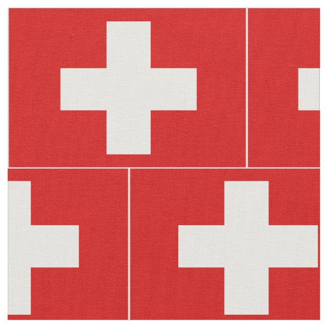 Schweitz flagga tyg (Närbild)