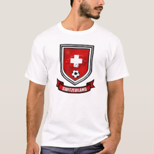 Schweitz fotboll skyddar t-shirt