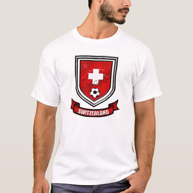 Schweitz fotboll skyddar t-shirt (Framsida)