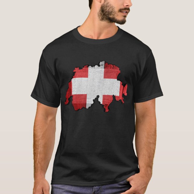 Schweitz kartaflagga tee (Framsida)