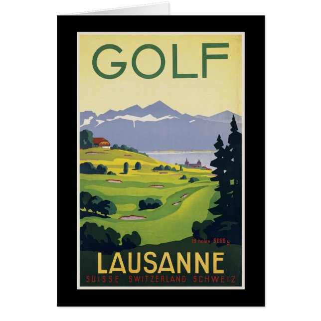 Schweitz Lausanne Hälsningskort (Framsidan)