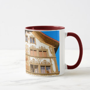 Schweitz målat hus mugg