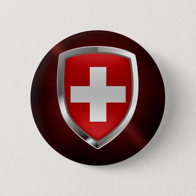 Schweitz metallisk Emblem Knapp (Framsida)