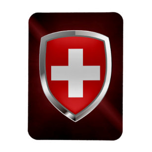 Schweitz metallisk Emblem Magnet