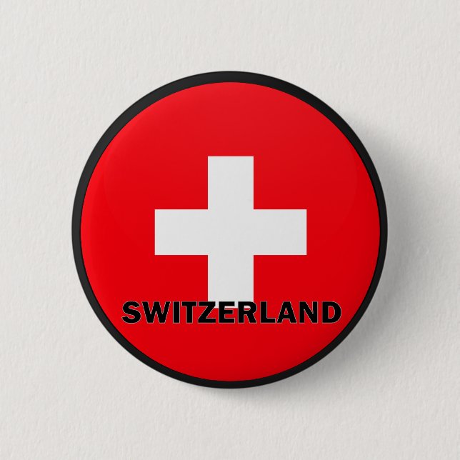 Schweitz Roundel kvalitets- flagga Knapp (Framsida)