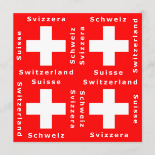 Schweitz Suisse, Schweiz, Svizzera inbjudan