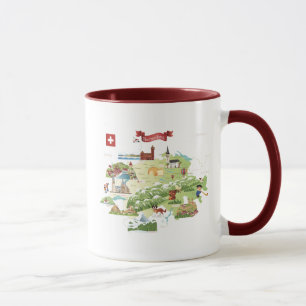 Schweitz tecknadkarta mugg