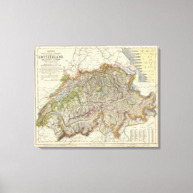 Schweiz 10 canvastryck (Framsida)