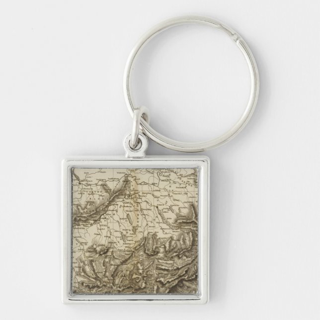 Schweiz 10 fyrkantig silverfärgad nyckelring (Framsidan)