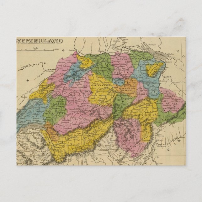 Schweiz 11 vykort (Framsida)