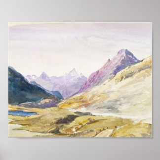 Schweiz 1869 Sketchbook by John Singer Sargent Poster