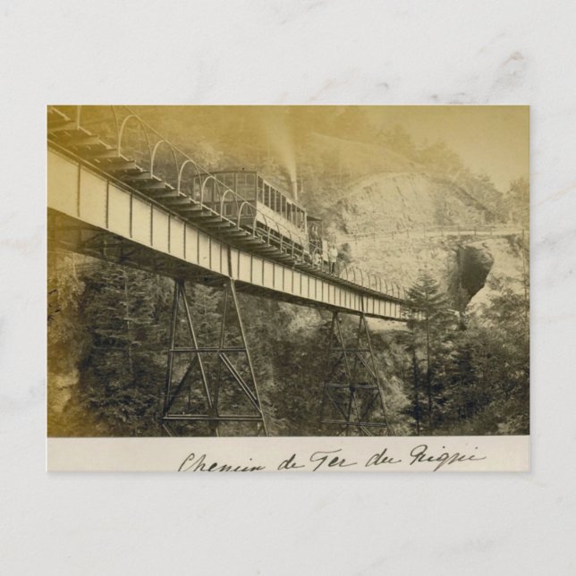 Schweiz 1908, Rigibahn, Vitznau Vykort (Framsida)