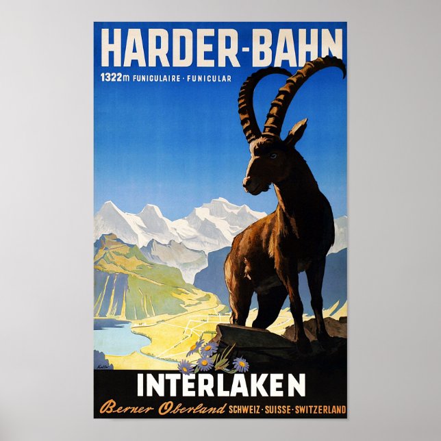 " Schweiz: 2022/heute Interlaken - Harder Bahn ... Poster (Framsidan)