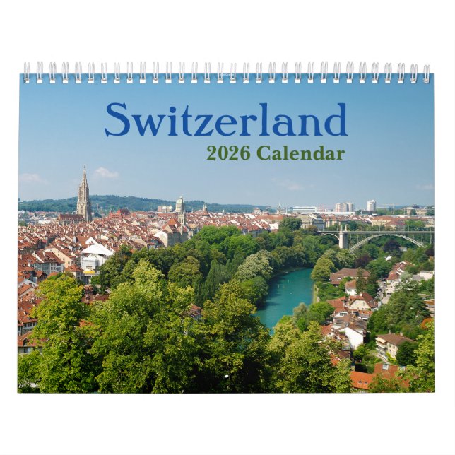 Schweiz 2026-kalender kalender (Omslag)