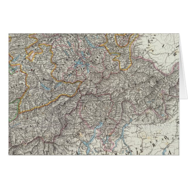 Schweiz 2 hälsningskort (Framsidan Horizontal)