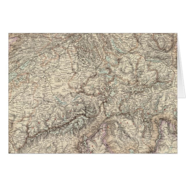 Schweiz 5 hälsningskort (Framsidan Horizontal)