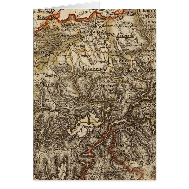 Schweiz 7 hälsningskort (Framsidan)